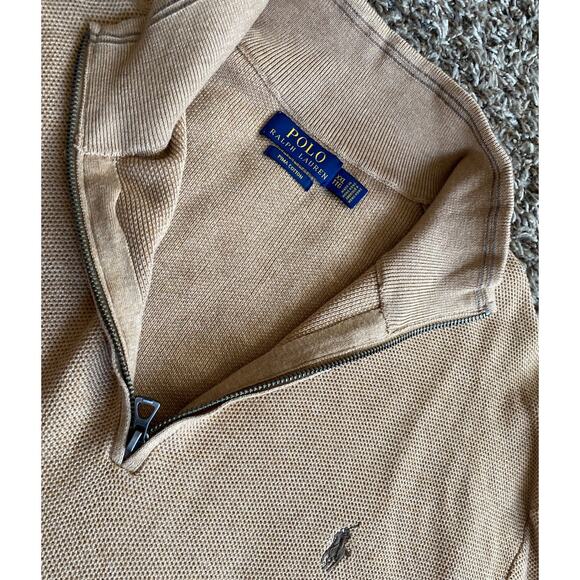 POLO RALPH LAUREN Mock Neck 1/4 Zip Sweater Men XXL - Picture 4 of 6
